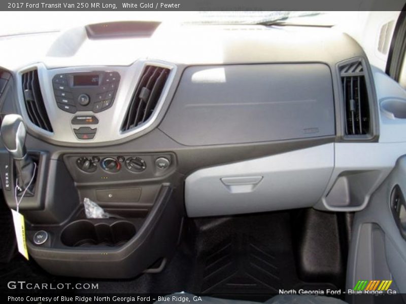 White Gold / Pewter 2017 Ford Transit Van 250 MR Long
