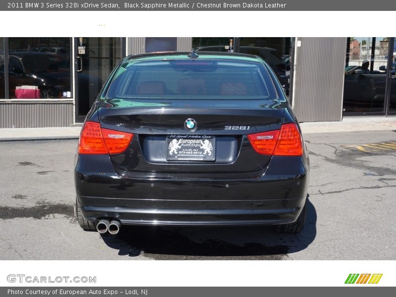 Black Sapphire Metallic / Chestnut Brown Dakota Leather 2011 BMW 3 Series 328i xDrive Sedan