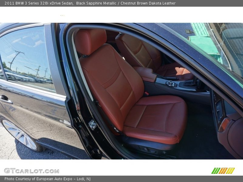 Black Sapphire Metallic / Chestnut Brown Dakota Leather 2011 BMW 3 Series 328i xDrive Sedan