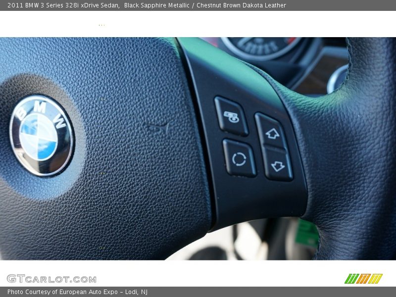 Black Sapphire Metallic / Chestnut Brown Dakota Leather 2011 BMW 3 Series 328i xDrive Sedan
