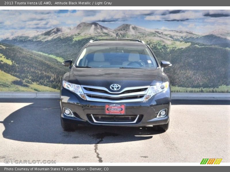 Attitude Black Metallic / Light Gray 2013 Toyota Venza LE AWD