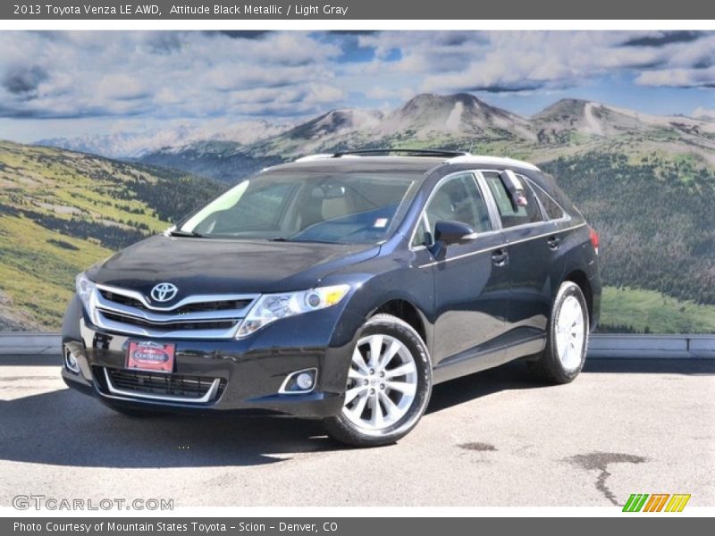 Attitude Black Metallic / Light Gray 2013 Toyota Venza LE AWD