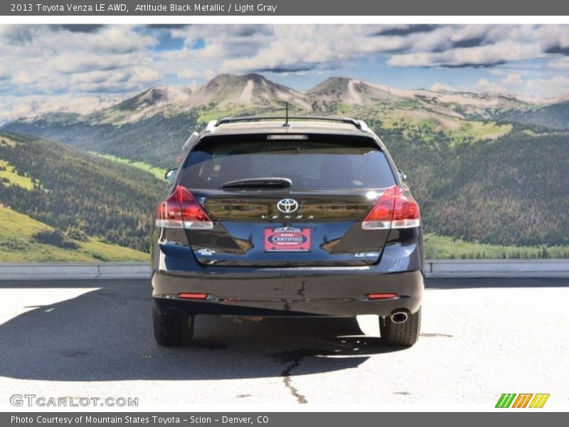 Attitude Black Metallic / Light Gray 2013 Toyota Venza LE AWD