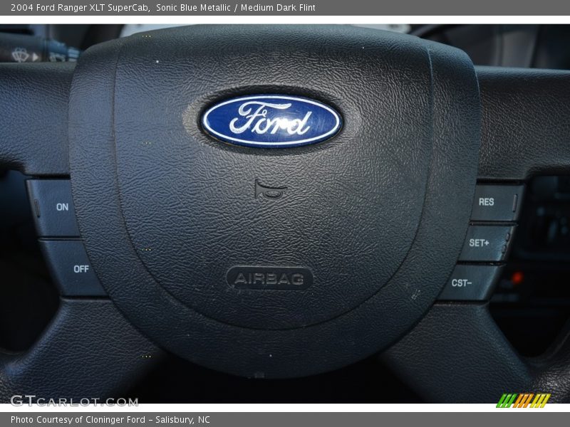 Sonic Blue Metallic / Medium Dark Flint 2004 Ford Ranger XLT SuperCab