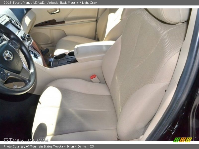 Attitude Black Metallic / Light Gray 2013 Toyota Venza LE AWD