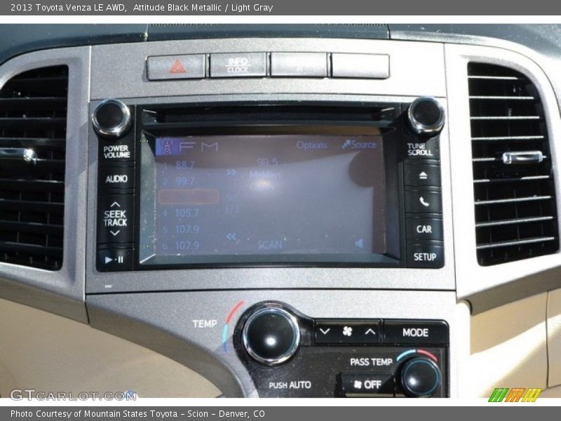 Attitude Black Metallic / Light Gray 2013 Toyota Venza LE AWD