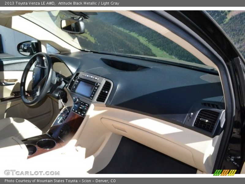 Attitude Black Metallic / Light Gray 2013 Toyota Venza LE AWD