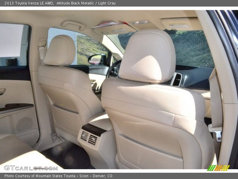 Attitude Black Metallic / Light Gray 2013 Toyota Venza LE AWD
