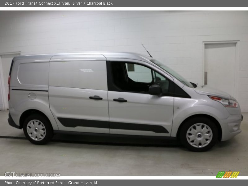 Silver / Charcoal Black 2017 Ford Transit Connect XLT Van