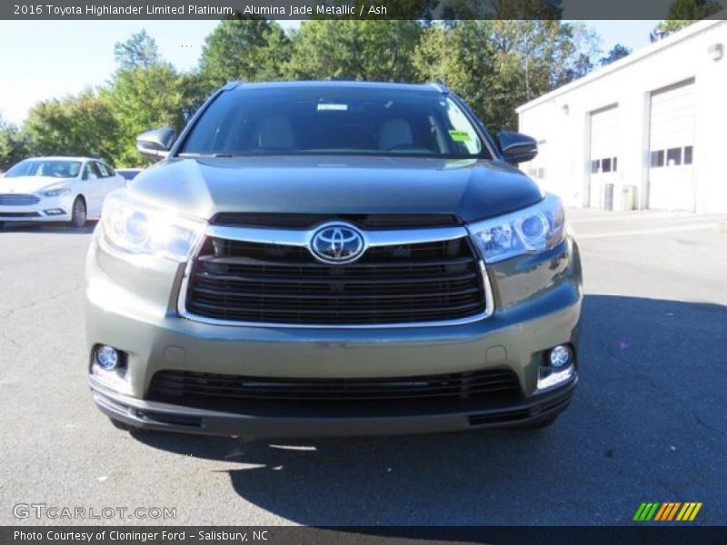 Alumina Jade Metallic / Ash 2016 Toyota Highlander Limited Platinum