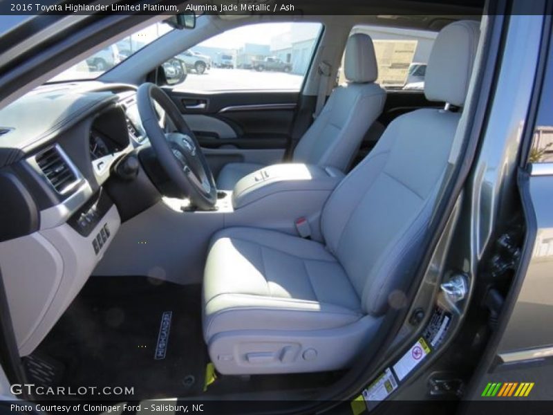  2016 Highlander Limited Platinum Ash Interior
