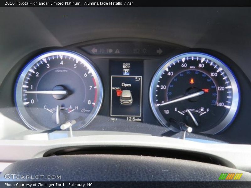 Alumina Jade Metallic / Ash 2016 Toyota Highlander Limited Platinum