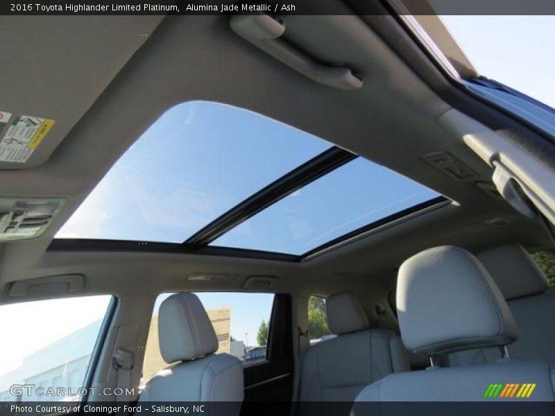 Alumina Jade Metallic / Ash 2016 Toyota Highlander Limited Platinum