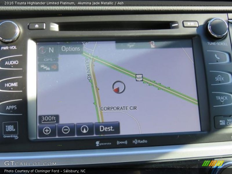 Alumina Jade Metallic / Ash 2016 Toyota Highlander Limited Platinum
