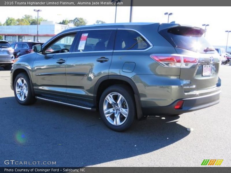 Alumina Jade Metallic / Ash 2016 Toyota Highlander Limited Platinum