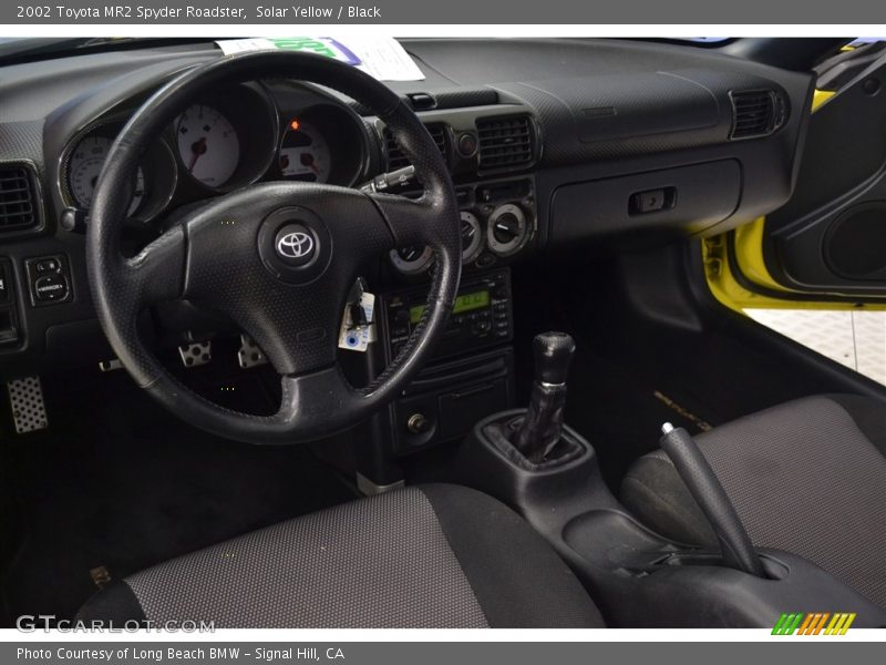 Solar Yellow / Black 2002 Toyota MR2 Spyder Roadster