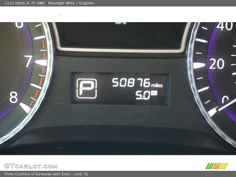 Moonlight White / Graphite 2013 Infiniti JX 35 AWD