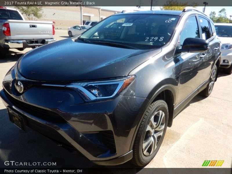 Magnetic Gray Metallic / Black 2017 Toyota RAV4 LE