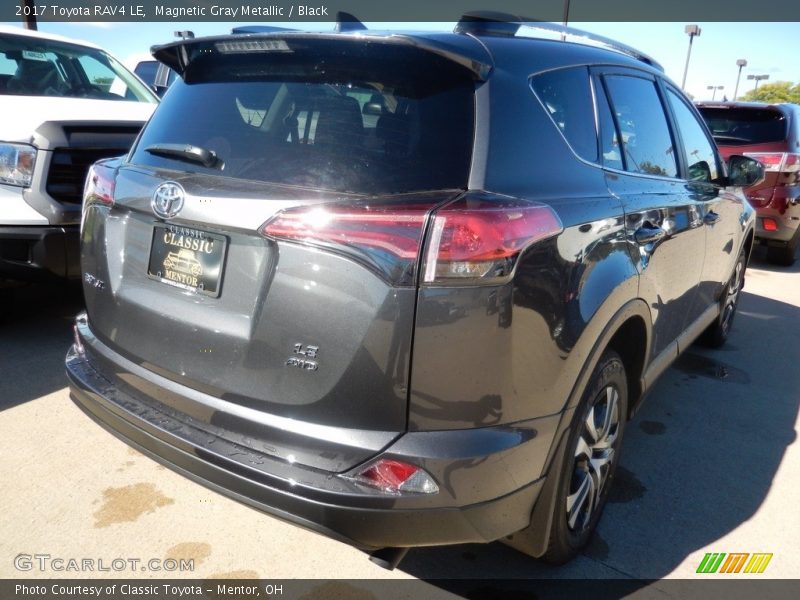 Magnetic Gray Metallic / Black 2017 Toyota RAV4 LE