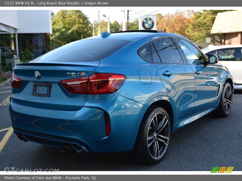 Long Beach Blue Metallic / Aragon Brown 2015 BMW X6 M