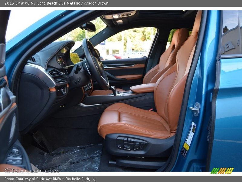 Long Beach Blue Metallic / Aragon Brown 2015 BMW X6 M