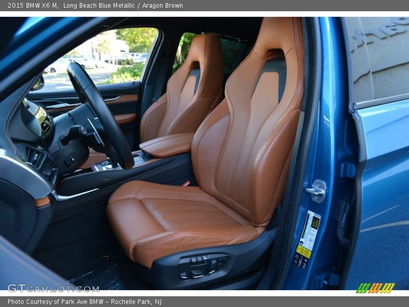 Long Beach Blue Metallic / Aragon Brown 2015 BMW X6 M