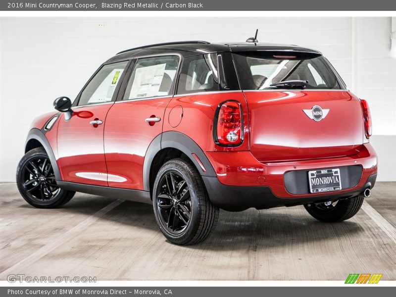 Blazing Red Metallic / Carbon Black 2016 Mini Countryman Cooper