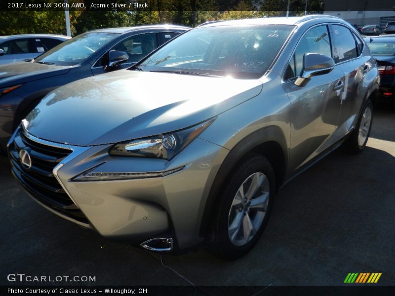 Atomic Silver / Black 2017 Lexus NX 300h AWD