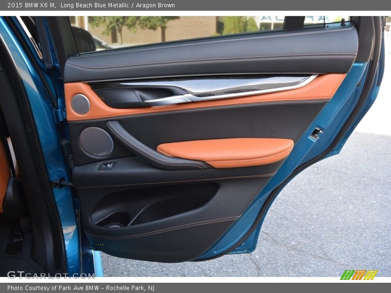 Long Beach Blue Metallic / Aragon Brown 2015 BMW X6 M