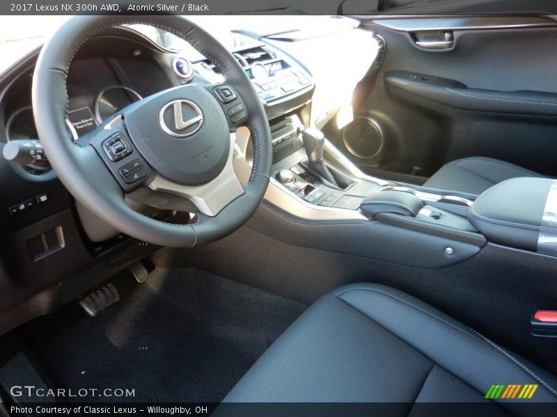 Atomic Silver / Black 2017 Lexus NX 300h AWD