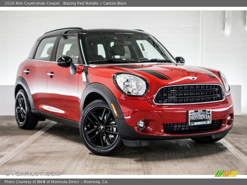 Blazing Red Metallic / Carbon Black 2016 Mini Countryman Cooper