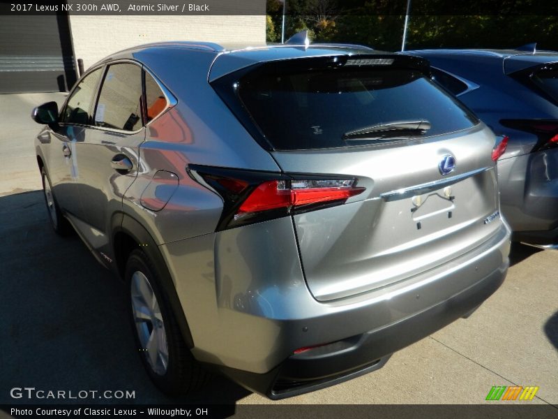 Atomic Silver / Black 2017 Lexus NX 300h AWD