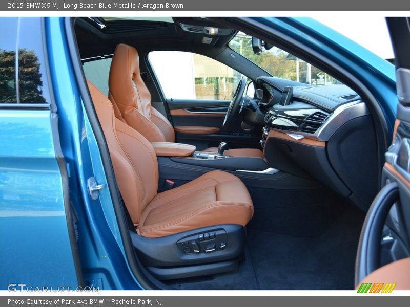 Long Beach Blue Metallic / Aragon Brown 2015 BMW X6 M