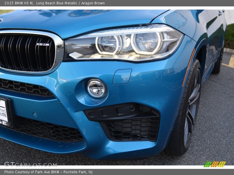 Long Beach Blue Metallic / Aragon Brown 2015 BMW X6 M