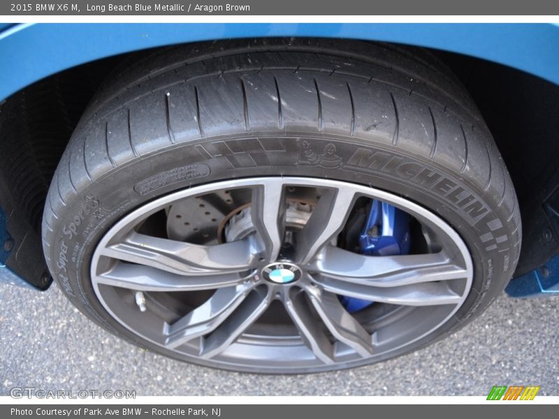 Long Beach Blue Metallic / Aragon Brown 2015 BMW X6 M