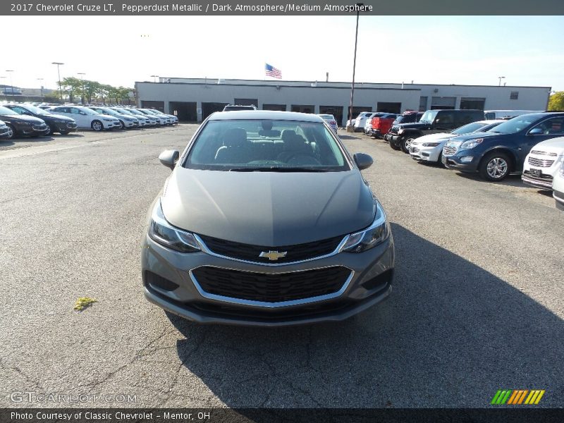 Pepperdust Metallic / Dark Atmosphere/Medium Atmosphere 2017 Chevrolet Cruze LT