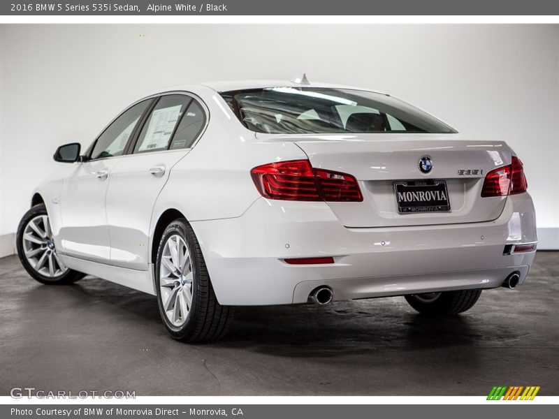 Alpine White / Black 2016 BMW 5 Series 535i Sedan
