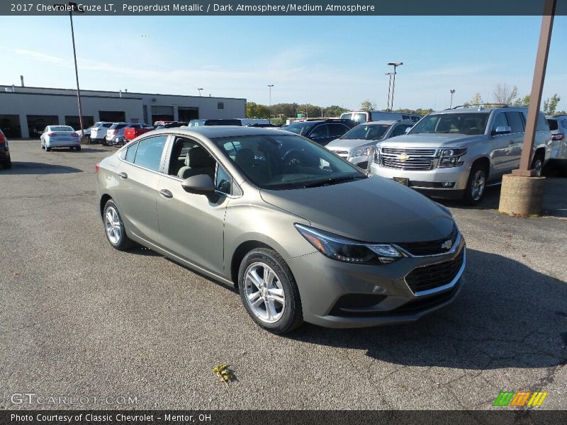 Pepperdust Metallic / Dark Atmosphere/Medium Atmosphere 2017 Chevrolet Cruze LT