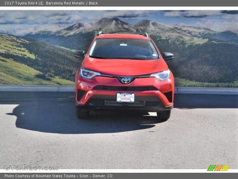 Barcelona Red Metallic / Black 2017 Toyota RAV4 LE
