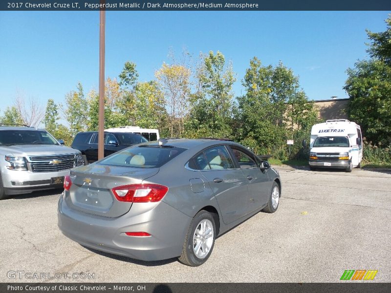 Pepperdust Metallic / Dark Atmosphere/Medium Atmosphere 2017 Chevrolet Cruze LT