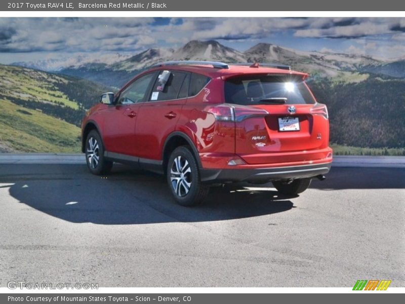 Barcelona Red Metallic / Black 2017 Toyota RAV4 LE