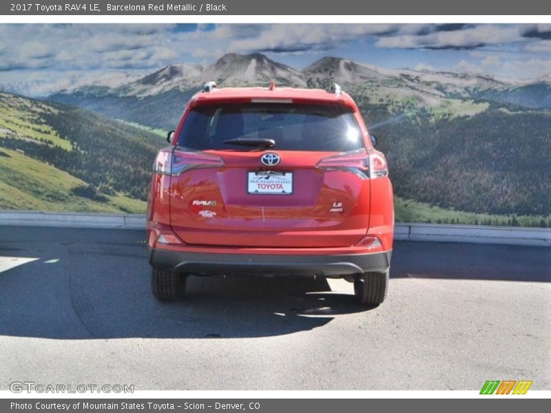 Barcelona Red Metallic / Black 2017 Toyota RAV4 LE