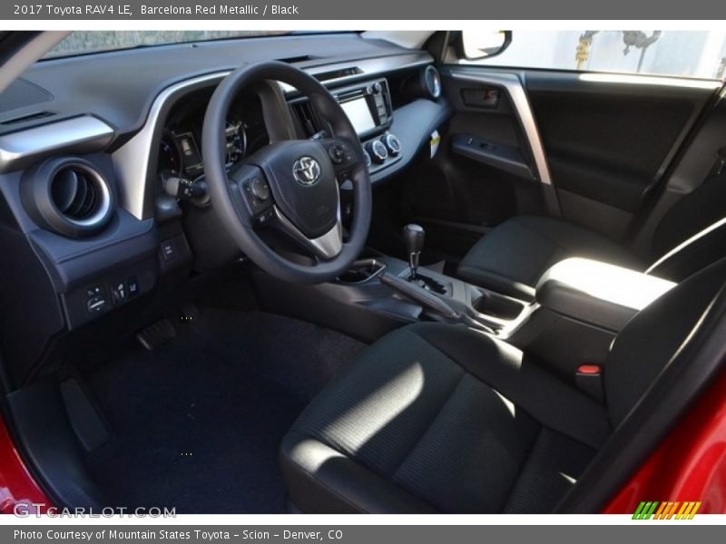 Barcelona Red Metallic / Black 2017 Toyota RAV4 LE