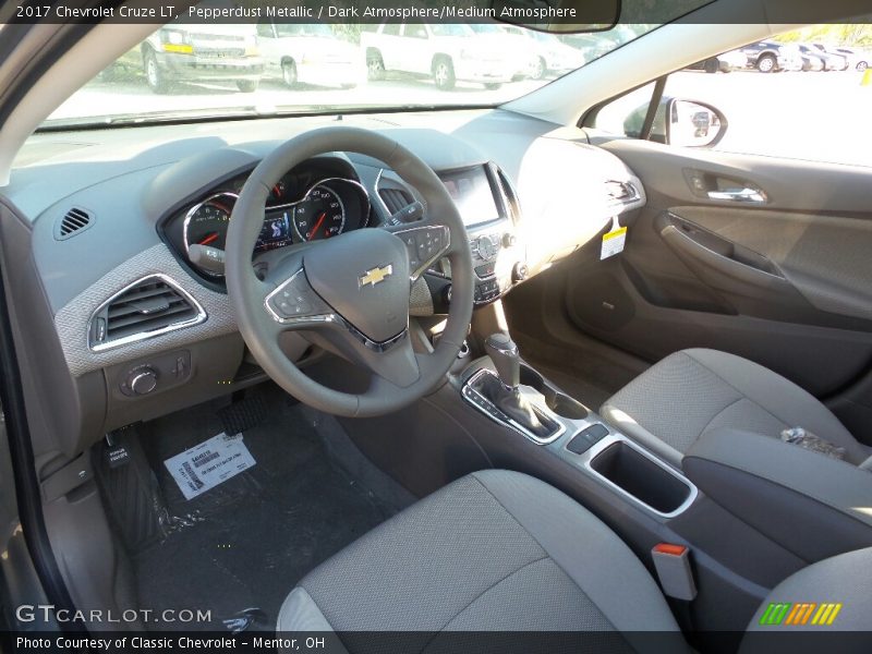 Pepperdust Metallic / Dark Atmosphere/Medium Atmosphere 2017 Chevrolet Cruze LT