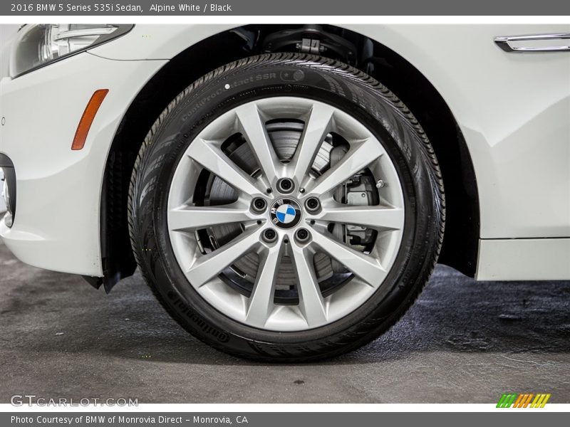 Alpine White / Black 2016 BMW 5 Series 535i Sedan