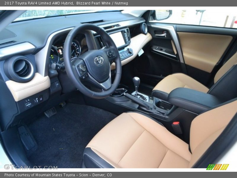  2017 RAV4 Limited AWD Hybrid Nutmeg Interior