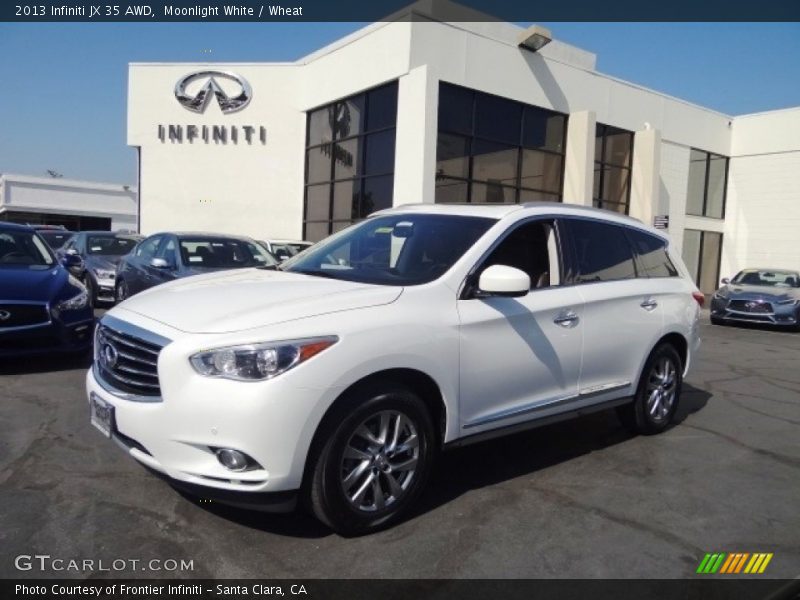 Moonlight White / Wheat 2013 Infiniti JX 35 AWD