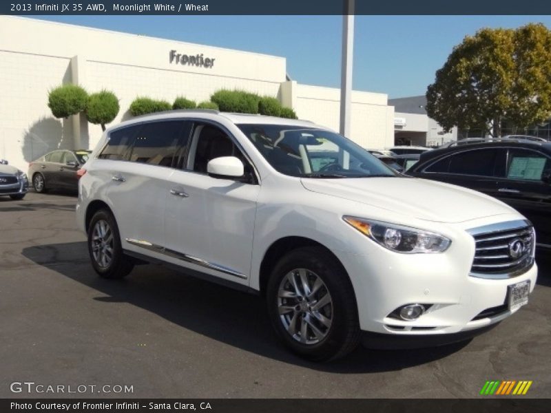 Moonlight White / Wheat 2013 Infiniti JX 35 AWD