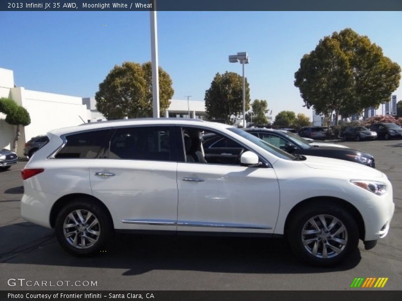 Moonlight White / Wheat 2013 Infiniti JX 35 AWD