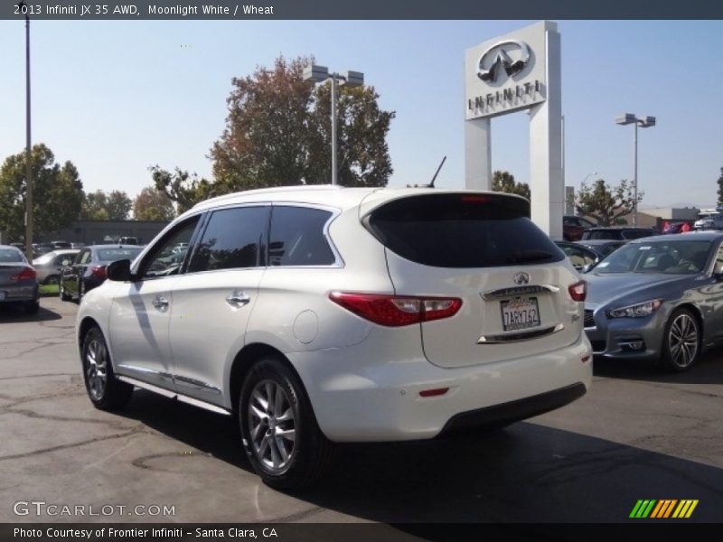 Moonlight White / Wheat 2013 Infiniti JX 35 AWD